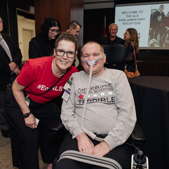 Cali and Matt, cALS and pALS, at the ALS Advocacy Day.